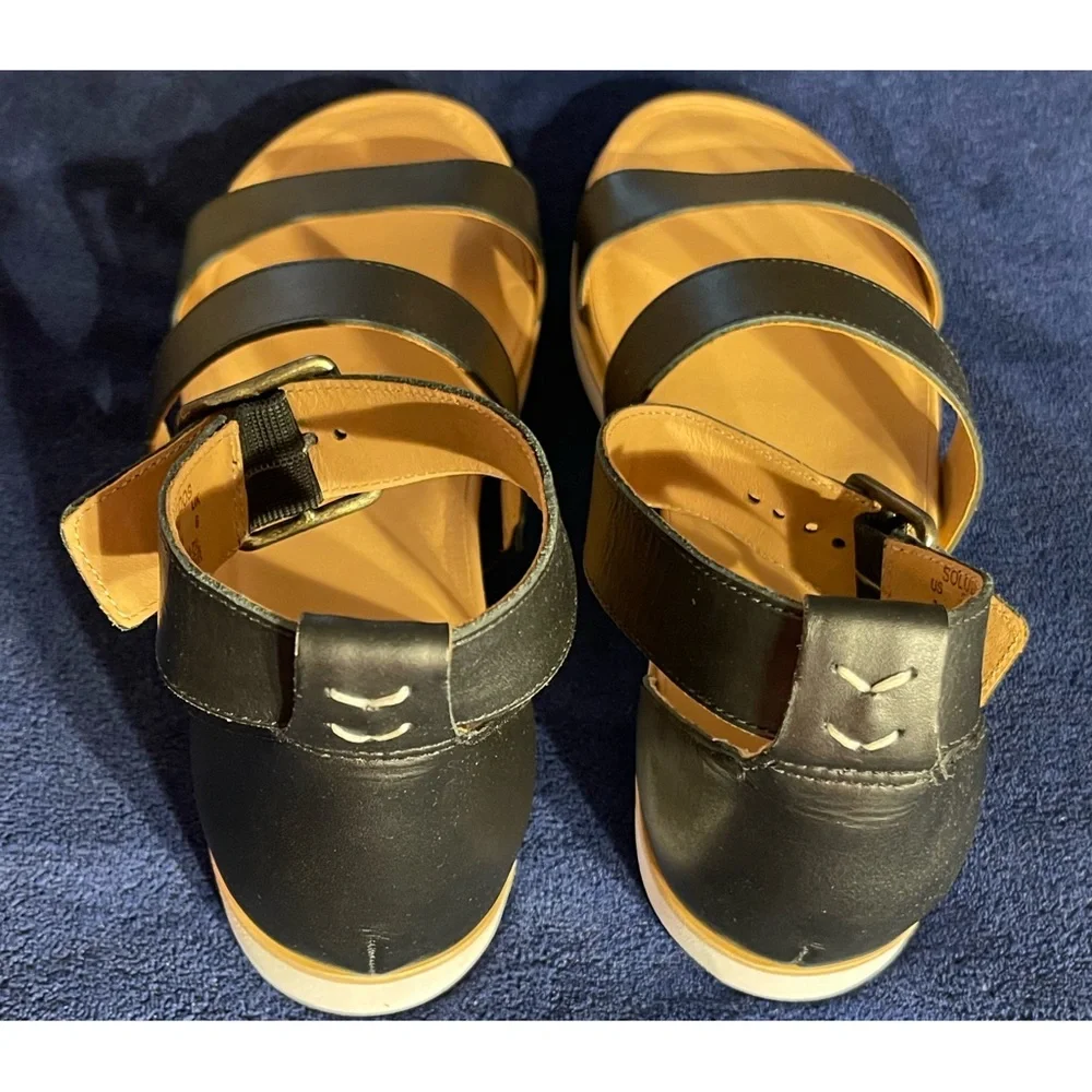 Anthropologie Soludos Cara Black Ankle Strap Sandals NWT Sizes 8, 10 - Picture 6 of 14